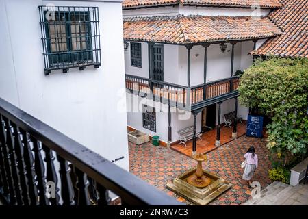 Cour de Museo Casa de Moneda ou musée Casa de la Moneda, Bogota, Colombie Banque D'Images