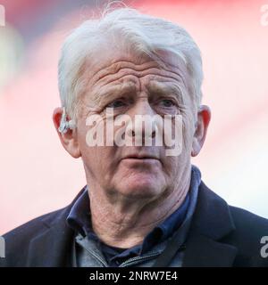 Gordon Strachan, ex-payeur professionnel du football, ayant joué pour le Celtic et l'Ecosse, et ayant dirigé le Celtic FC, désormais un expert du football télévisuel. Image Banque D'Images