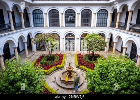 Cour du Musée Botero, Bogota, Colombie Banque D'Images