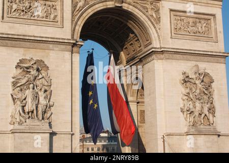 Arc de Triomphe, Paris, France Banque D'Images
