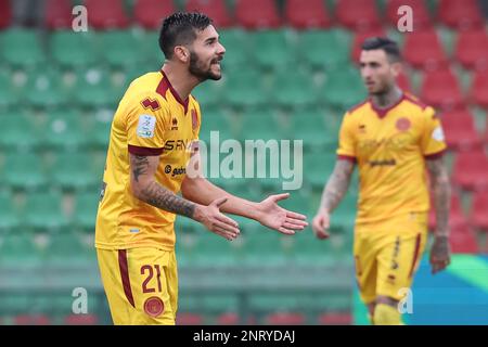 Terni, Italie. 25th févr. 2023. Giovanni Crociata (Cittadella) pendant Ternana Calcio vs COMME Cittadella, match italien de football série B à Terni, Italie, 25 février 2023 crédit: Agence de photo indépendante/Alamy Live News Banque D'Images