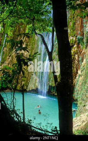 República Dominicana.La Péninsule de Samaná : Cascadas del Limón / Chutes d'El Limon Banque D'Images