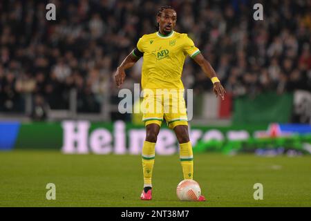 Samuel Moutoussamy (FC Nantes) lors de l'UEFA Europa League, un match entre Juventus et le FC Nantes au stade Allianz Banque D'Images