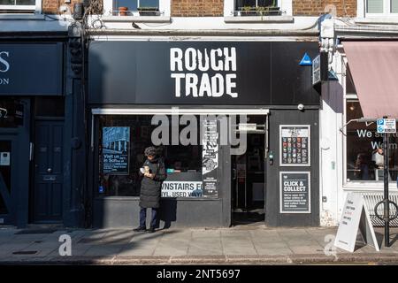 Rugueux Trade West magasin de disques vinyle sur Talbot Road dans le quartier de Notting Hill à Londres, Angleterre Banque D'Images