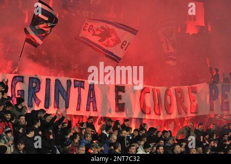 Arena Garibaldi, Pise, Italie, 24 février 2023, Fans de Pise pendant AC Pise vs AC Pérouse - football italien série B match Banque D'Images