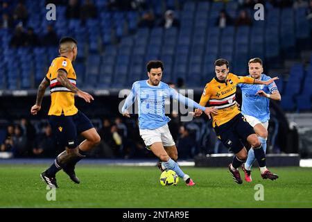 Roma, Italie. 27th févr. 2023. Felipe Anderson de SS Lazio pendant la série Un match entre SS Lazio et UC Sampdoria au Stadio Olimpico sur 27 février 2023 à Rome, Italie. (Credit image: © Gennaro Masi/Pacific Press via ZUMA Press Wire) USAGE ÉDITORIAL SEULEMENT! Non destiné À un usage commercial ! Banque D'Images