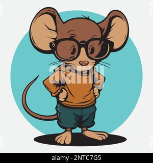 Icône de souris, rat, souris symboles de ligne mince pour le Web et le téléphone mobile Illustration de Vecteur