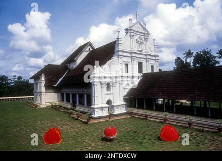 St. Église orthodoxe syrienne de Marie ou église Cheriapally à Kottayam, Kerala, Inde, Asie Banque D'Images