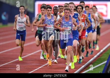 Andrew Butchart, Patrick Dever (Grande-Bretagne). 5000m. Championnats d'Europe Munich 2022 Banque D'Images