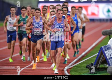 Andrew Butchart, Patrick Dever (Grande-Bretagne). 5000m. Championnats d'Europe Munich 2022 Banque D'Images