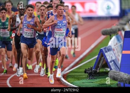 Andrew Butchart, Patrick Dever (Grande-Bretagne). 5000m. Championnats d'Europe Munich 2022 Banque D'Images