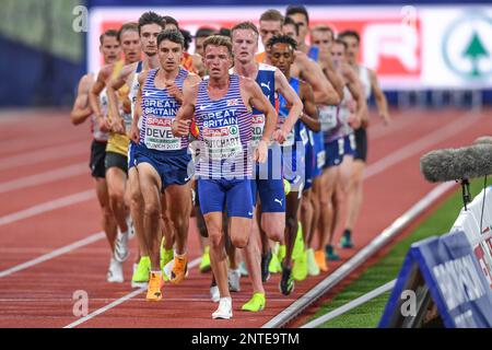 Andrew Butchart, Patrick Dever (Grande-Bretagne). 5000m. Championnats d'Europe Munich 2022 Banque D'Images