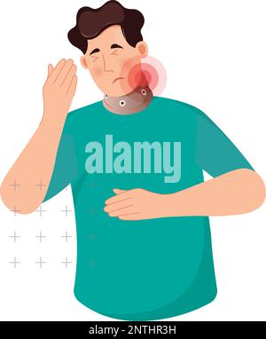 Col cervical pour spondylarthrite - Illustration de stock comme fichier EPS 10 Illustration de Vecteur