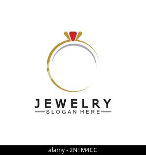 Un diamant abstrait pour le concept de design de logo d'affaires de bijoux Illustration de Vecteur