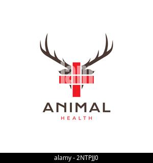 soins aux animaux santé clinique médicale médecine cross hôpital logo design vecteur icône illustration Illustration de Vecteur