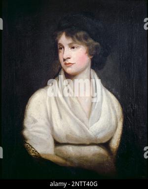 Mary Wollstonecraft (1759-1797), écrivain britannique, philosophe et défenseur du suffrage féminin, portrait peint dans l'huile par John Keenan après John Opie, 1804 Banque D'Images