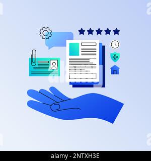 Offres des meilleurs postes vacants. Illustration du recrutement. Illustration vectorielle Illustration de Vecteur
