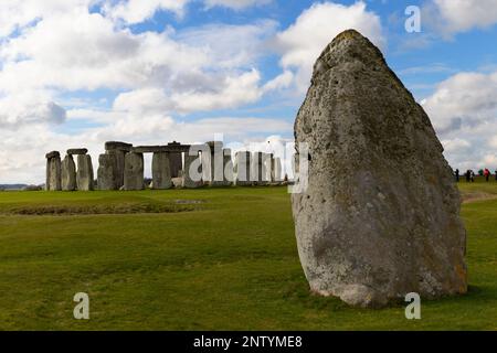 Antique,Archéologie,Archéologique,Archéologue,Beaker,Culture,Amesbury,BC,3000,Stonehenge,Wiltshire,Grande-Bretagne,Britannique,Bluestones, Banque D'Images