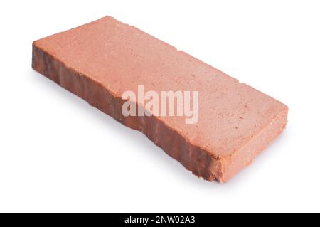 Studio shot de poulet foie pâté coupé sur fond blanc - John Gollop Banque D'Images