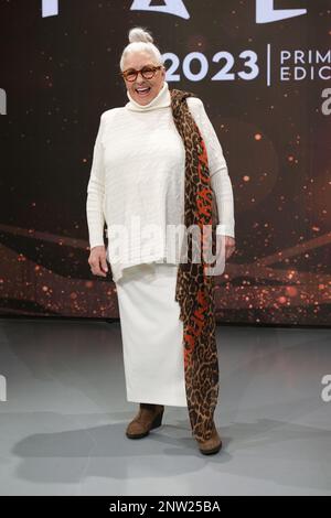 Madrid, Espagne. 28th févr. 2023. Lola Herrera participe à la séance photo de la présentation des Prix Thalía à Madrid. Crédit : SOPA Images Limited/Alamy Live News Banque D'Images