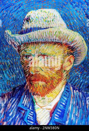 Portrait de Vincent Van Gogh. Banque D'Images