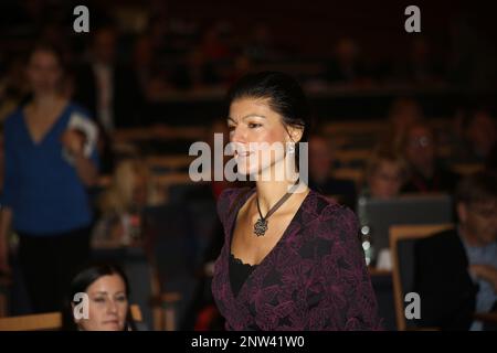 Sahra Wagenknecht auf dem Parteitag der LINKEN 2014 à Hambourg Banque D'Images