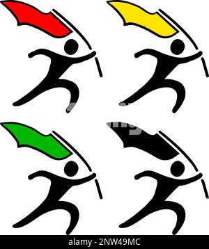 motifs de couleur de drapeaux Illustration de Vecteur