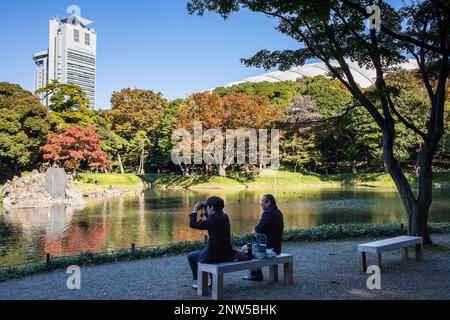 Jardin Koishikawa Korakuen, Tokyo, Japon Banque D'Images