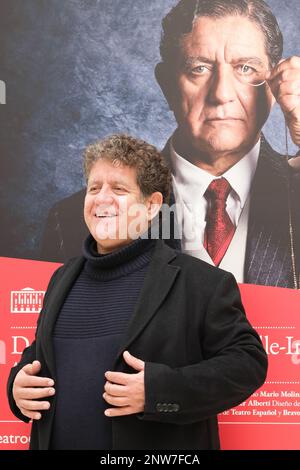 Madrid, Espagne. 28th févr. 2023. L'acteur Pedro Casablanc présente Don Ramon Maria del Valle-Inclan au théâtre espagnol de Madrid 28 février 2023 Espagne (photo d'Oscar Gonzalez/NurPhoto) crédit: NurPhoto SRL/Alamy Live News Banque D'Images