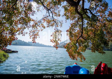 Diverses vues sur le lac Bhimtal , Uttarakhand Banque D'Images