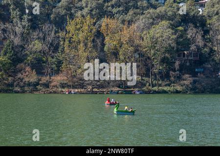 Diverses vues sur le lac Bhimtal , Uttarakhand Banque D'Images