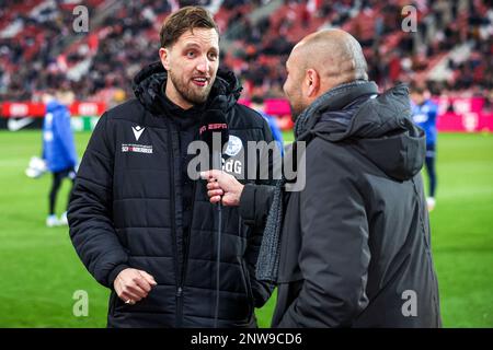 UTRECHT, PAYS-BAS - FÉVRIER 28: Entraîneur en chef Chris de Graaf de SV Spakenburg pendant le match final de la coupe KNVB TOTO néerlandaise entre le FC Utrecht et SV Spakenburg au Stadion Galgenwaard sur 28 février 2023 à Utrecht, pays-Bas (photo de Ben gal/Orange Pictures) Banque D'Images