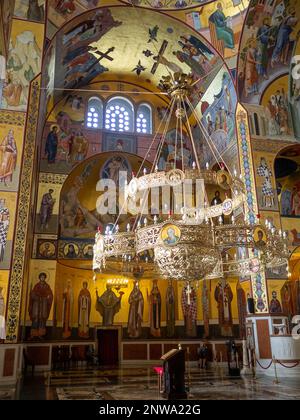 Intérieur de la Cathédrale de la Résurrection du Christ, Podgorica Banque D'Images