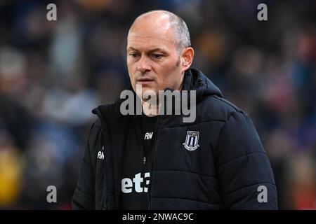 Alex Neil Directeur de Stoke City pendant la coupe Emirates FA Cinquième partie Stoke City contre Brighton et Hove Albion au Bet365 Stadium, Stoke-on-Trent, Royaume-Uni, 28th février 2023 (photo de Craig Thomas/News Images) Banque D'Images