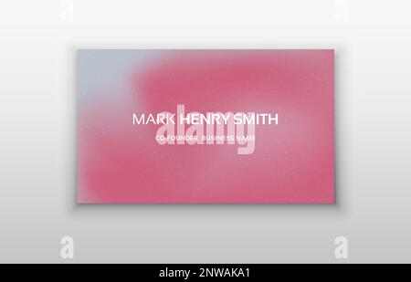 Cartes de visite Viva magenta. Modèle de carte de visite, illustration vectorielle. Fond vectoriel simple Viva magenta. Couleur de tendance de l'année 2023 Illustration de Vecteur