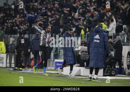 Turin, Italie. 28 février 2023, lors de la série A italienne, match de football entre le Juventus FC et le Torino FC, le 28 février 2023 au stade Allianz, Turin, Italie. Photo Ndrerim Kaceli Banque D'Images