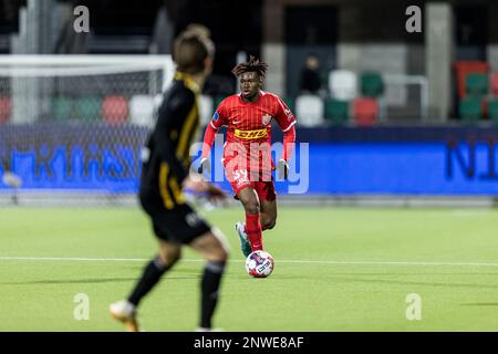 Silkeborg, Danemark. 28th févr. 2023. Adamo Nagalo (39) du FC Nordsjaelland vu lors du match de la coupe DBU entre Aarhus Fremad et le FC Nordsjaelland au parc JYSK à Silkeborg. (Crédit photo : Gonzales photo/Alamy Live News Banque D'Images