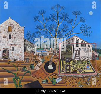 La ferme, 1921–1922, peinture par Joan Miró Banque D'Images