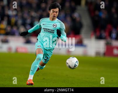 Stoke, Angleterre, le 28th février 2023. Kaoru Mitoma de Brighton lors du match de la FA Cup au stade Bet365, Stoke. Le crédit photo devrait se lire: Andrew Yates / Sportimage Banque D'Images