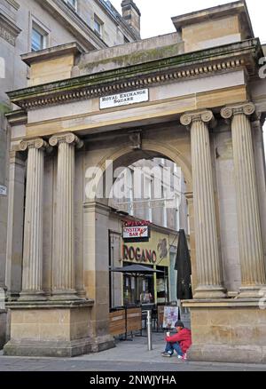 The Art Deco Rogano Oyster Bar - Royal Exchange Square, Merchant City, 11 Exchange place, Glasgow, Écosse, ROYAUME-UNI, G1 3AN Banque D'Images