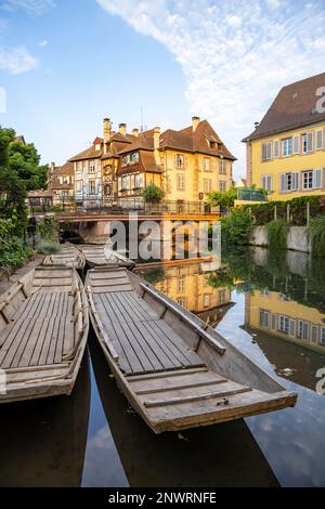 Vue sur la ville Colmar, la petite Venise, Colmar, Bas-Rhin, France Banque D'Images