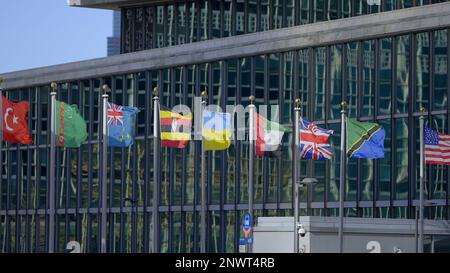Les Nations Unies à New York - NEW YORK, Etats-Unis - 14 FÉVRIER 2023 Banque D'Images