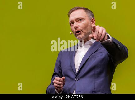 Christian Lindner, Portrait, membre du Bundestag allemand, Président fédéral du Parti FDP, Ministre fédéral des Finances, Epiphany 2023 in Banque D'Images