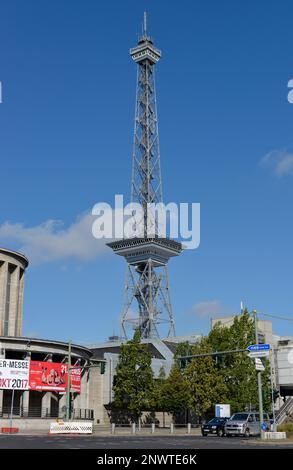 Funkturm, Messedamm, Westend, Charlottenburg, Berlin, Allemagne Banque D'Images