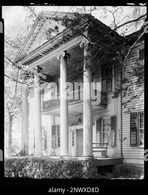 Boddie House, la Grange vic., Troup County, Géorgie. Carnegie Etude de l'architecture du Sud. États-Unis, Géorgie, Troup County, la Grange vic, Columns, Balcons, Maisons, Porticoes, Porches . Banque D'Images