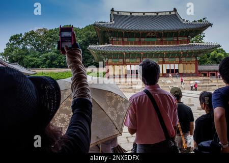 Palais Changgyeonggung, Jongno-gu, Seoul, Corée du Sud Banque D'Images