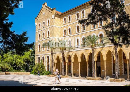 AUB, Université américaine de Beyrouth, Beyrouth, Liban Banque D'Images