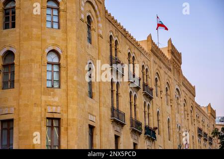 La municipalité de Beyrouth, le centre-ville, Beyrouth, Liban Banque D'Images