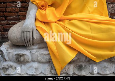 Temple Wat Yai Chai Mongkhon, Ayutthaya, Thaïlande Banque D'Images