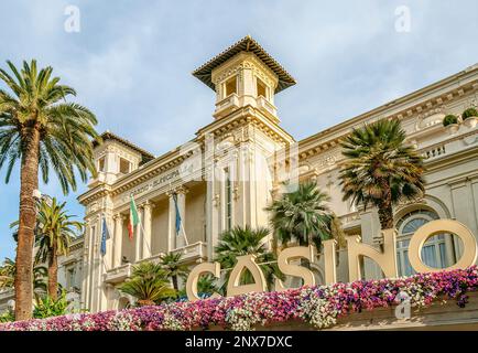 Casino municipal de San Remo en Ligurie, Italie Banque D'Images